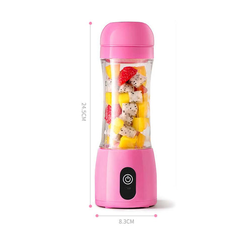 380ml Portable Rechargeable Handheld Juicer Pink