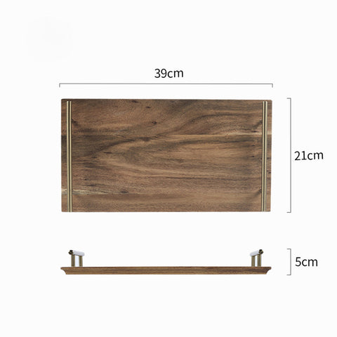 39cm Brown  Rectangle Wooden Acacia Board