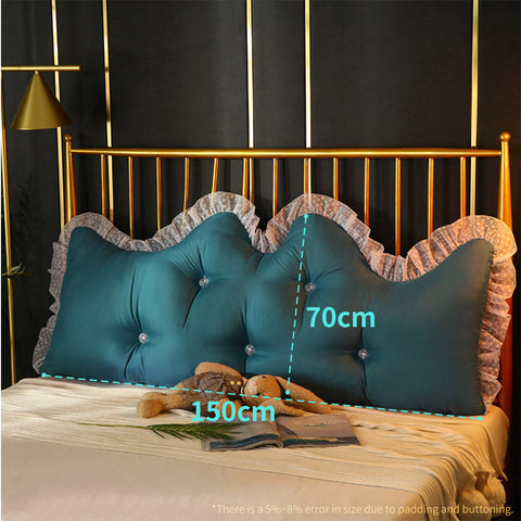 150cm Blue Princess Headboard Pillow