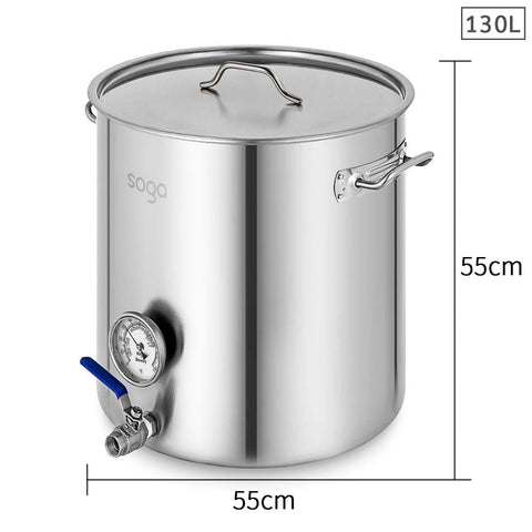 Stainless Steel 130L Brewery Pot 55*55cm