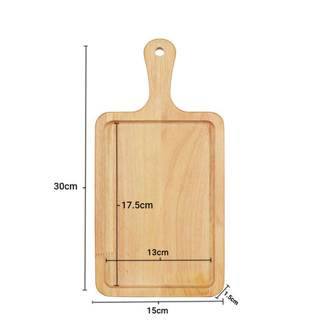 30cm Rectangle Wooden Oak Board