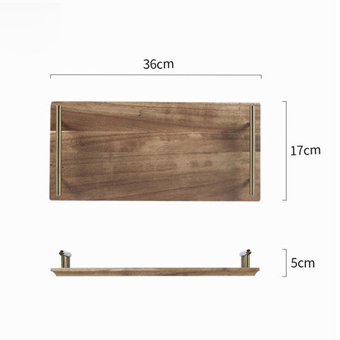 36cm Brown Rectangle Wooden Acacia Board