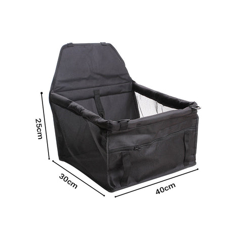 Waterproof Car Seat Portable Dog Carrier Bag Black