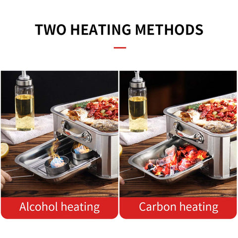 45CM Stainless Steel Fish Chafing Dish