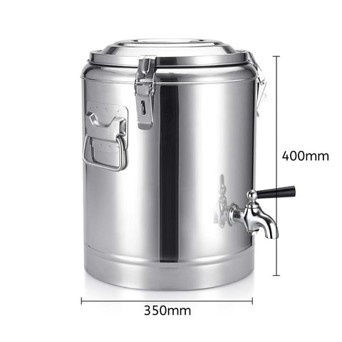 30L Stainless Steel Insulated Beverage Dispenser with Tap