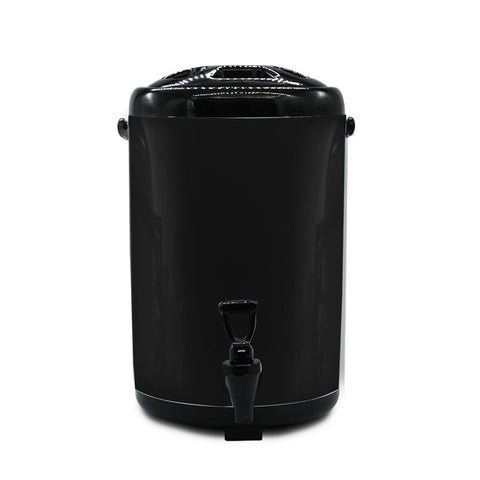 16L Stainless Steel Milk Tea Barrel with Faucet Black