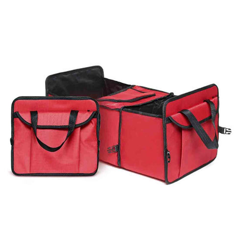 Car Portable Storage Box Multi-function Organizer Red