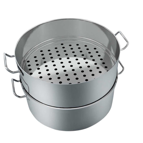 2 Tier Commercial 304 Stainless Steel Steamer 28*18cm