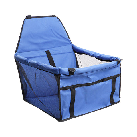 Waterproof Car Seat Portable Dog Carrier Bag Blue