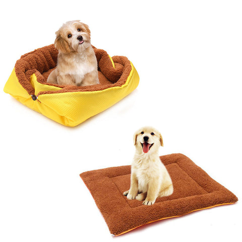 Yellow Dual-purpose Cushion Pet Mat