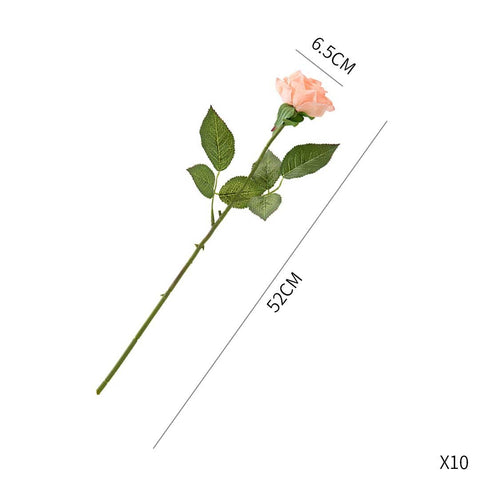 10pcs Artificial Silk Flower Rose Bouquet Champion