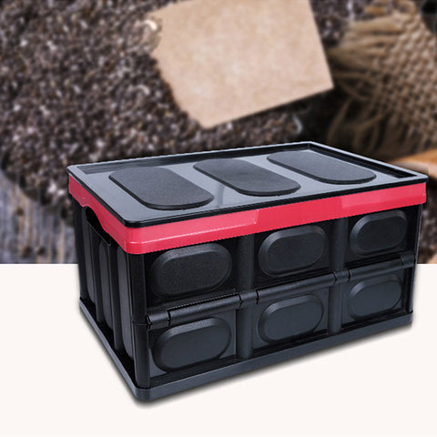 30L Collapsible Car Trunk Storage Box Black