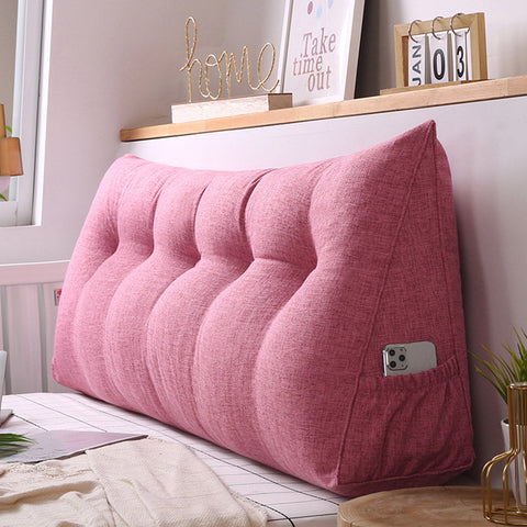 120cm Pink Wedge Bed Cushion