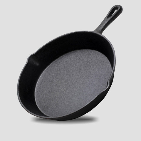 26cm Round Cast Iron Frying Pan Skillet with Handle