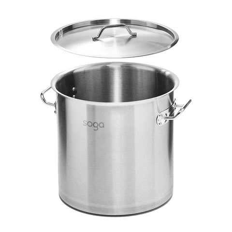 21L Stainless Steel Stock Pot with One Steamer Rack