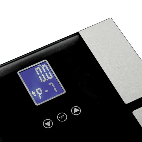 Digital Glass LCD Scales Black