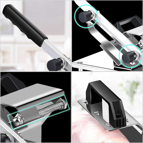 Manual Frozen Meat Slicer 18/10 Commercial Stainless Steel