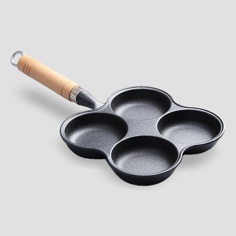4 Mold Multi-Portion Cast Iron Fry Pan