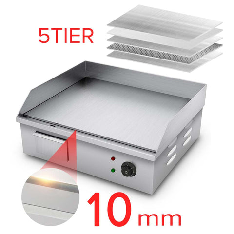 2200W Electric Stainless Steel Flat Griddle