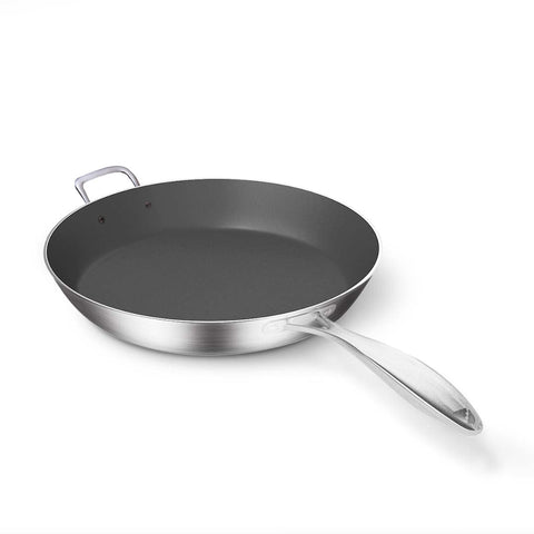 34cm Stainless Steel FryPan Non Stick Skillet