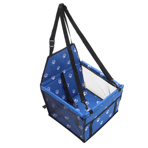 Waterproof Car Seat Pet Booster Blue