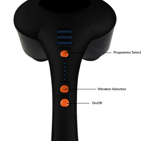 Deluxe Handheld Infrared Massager with Soothing Heat Black