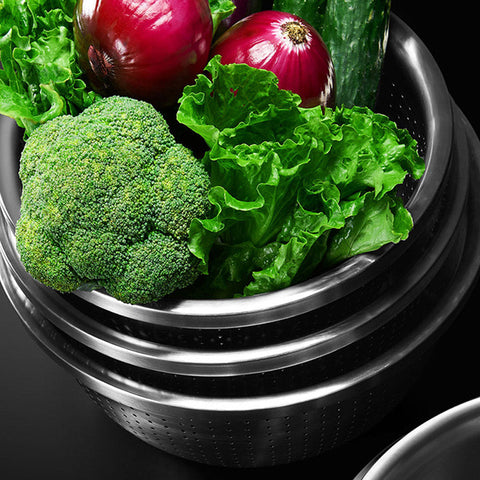 Stainless Steel Metal Basket Strainer 5PCS Set B