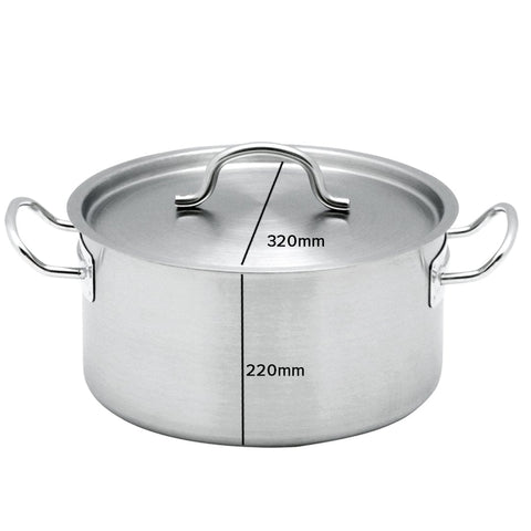 17L Top Grade 18/10 Stainless Steel Stockpot