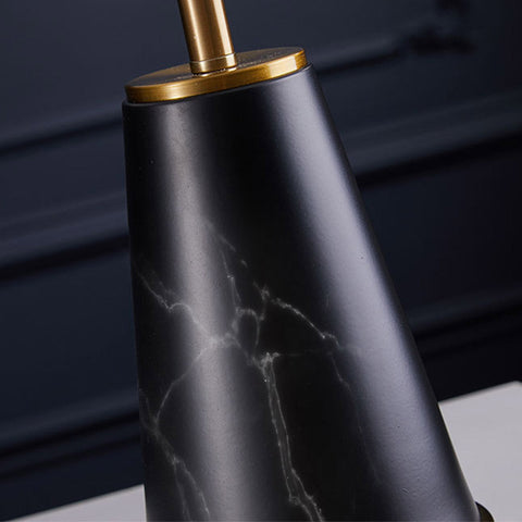 68cm Black Marble Table Lamp