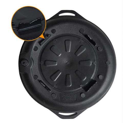 Portable BBQ Butane Gas Stove Non-Stick Grill Round Plate