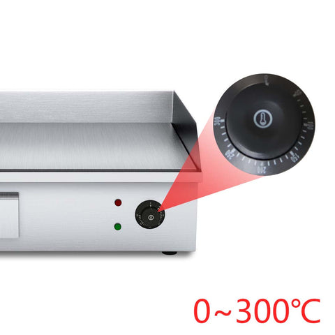 2200W Electric Stainless Steel Flat Griddle