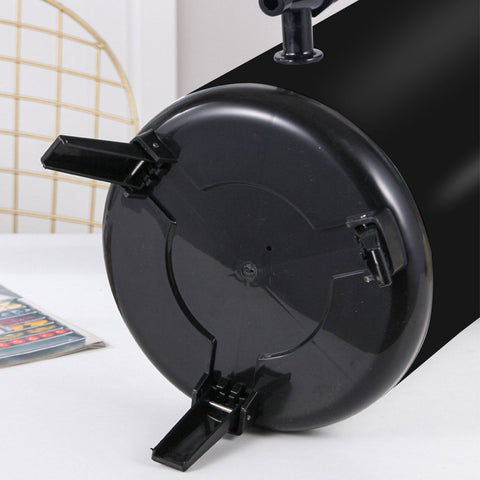 8L Stainless Steel Milk Tea Barrel with Faucet Black