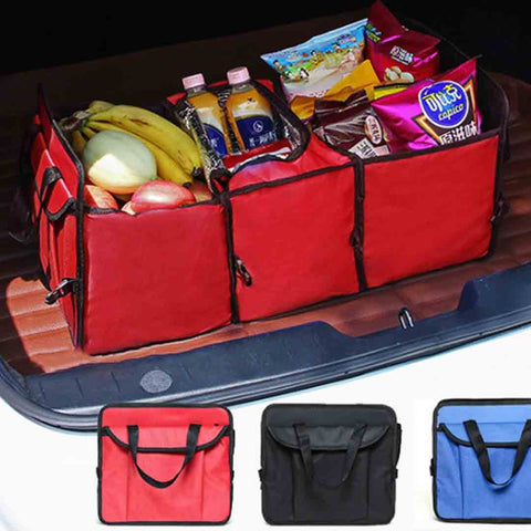 Car Portable Storage Box Multi-function Organizer Black