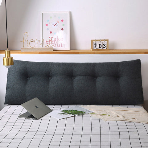 120cm Grey Wedge Bed Cushion