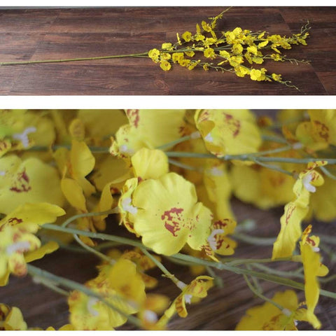 10pcs Artificial Silk Flower Yellow