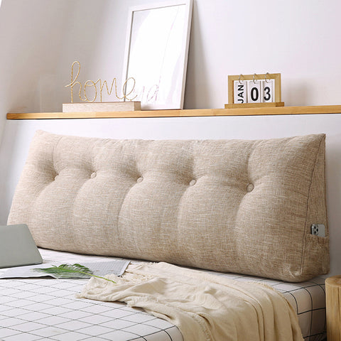 150cm Beige Wedge Bed Cushion