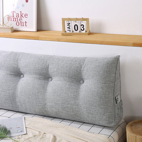 120cm Silver Wedge Bed Cushion