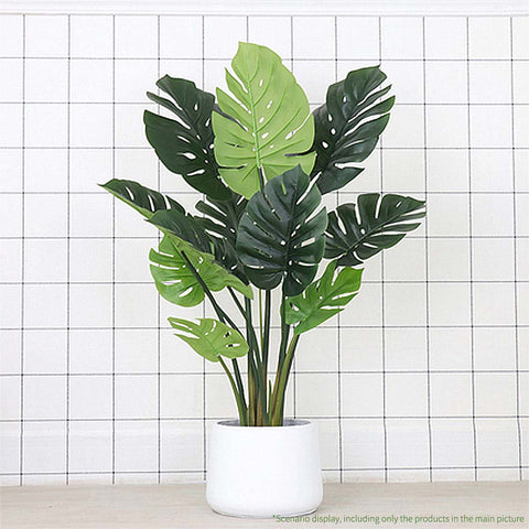 80cm Artificial Potted Turtle Back Plant