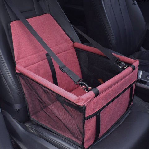 Waterproof Car Seat Portable Dog Carrier Bag Red