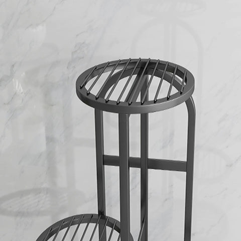 8 Tier Black Round Metal Plant Rack
