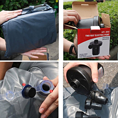 Portable Inflatable Car Mattress Air Bed Orange