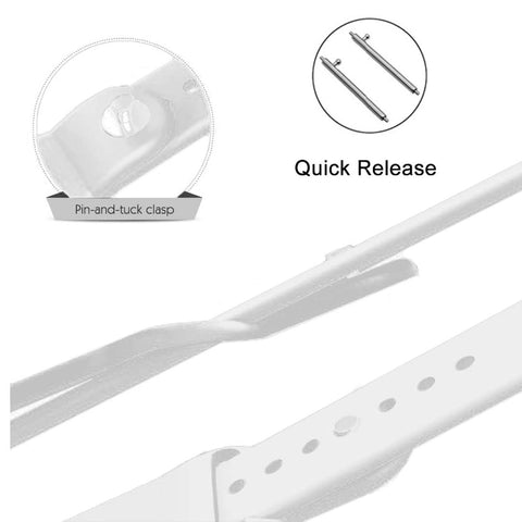 SOGA Model B57C Compatible Smart Watch Wristband Replacement White