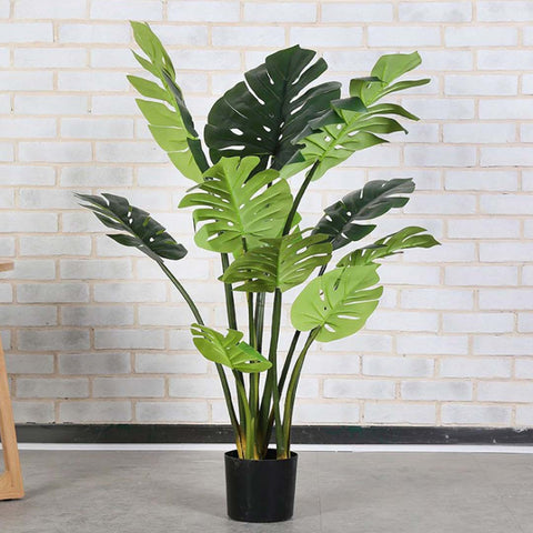 80cm Artificial Potted Turtle Back Plant