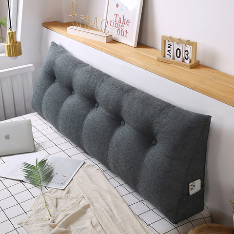 150cm Grey Wedge Bed Cushion