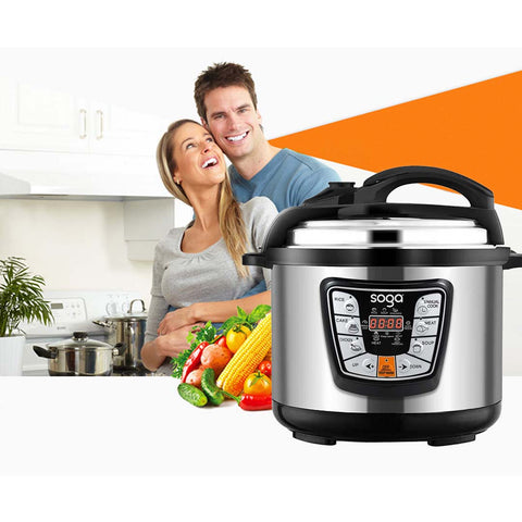 Electric Stainless Steel Pressure Cooker 8L Nonstick