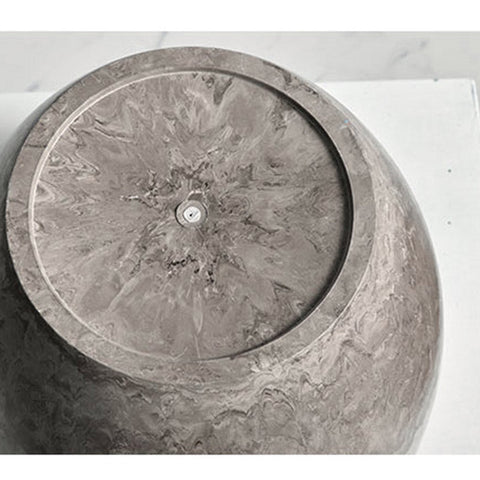 32cm Rock Grey Round Resin Planter