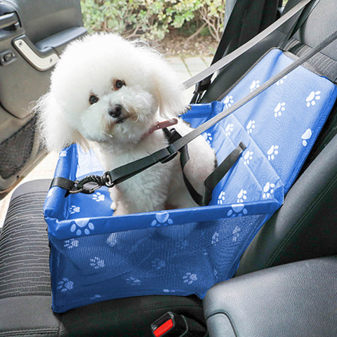 Waterproof Car Seat Pet Booster Blue