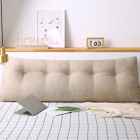 150cm Beige Wedge Bed Cushion