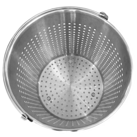 130L 18/10 Stainless Steel Stockpot with Perforated Pasta Strainer