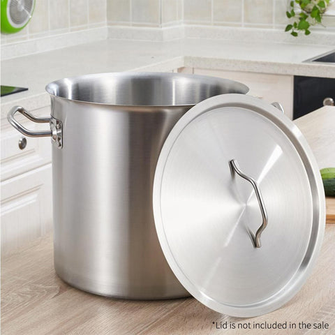 50L Top Grade 18/10 Stainless Steel Stockpot No Lid